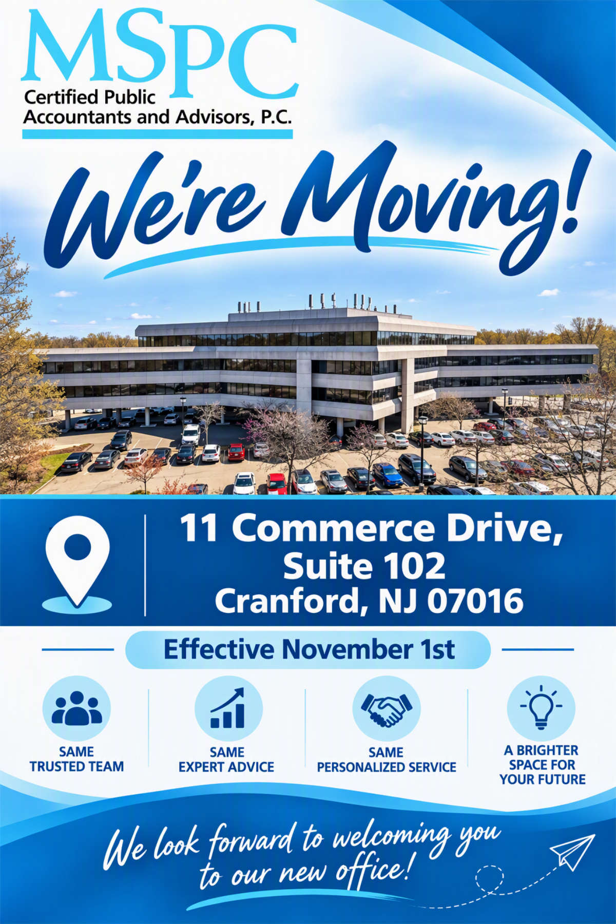 MSPC moving announcement flyer